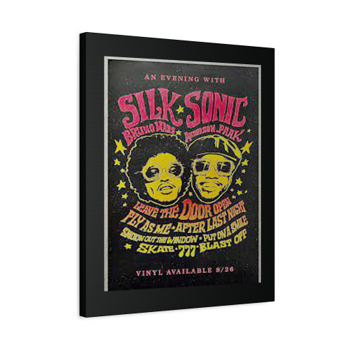 Silk Sonic An Evening Tour Canvas Print Poster