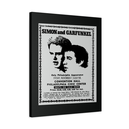 Simon And Garfunkel At Philadelphia Civic Center Philadelphia Pennsylvania United States Canvas Print Poster