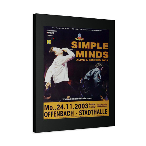 Simple Minds Alive & Kicking Frankfurt 2003 Canvas Print Poster