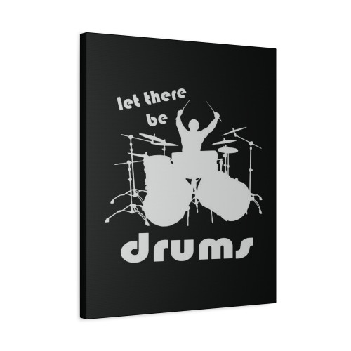 Let There Be Drums Kids Drummer Canvas Print Poster