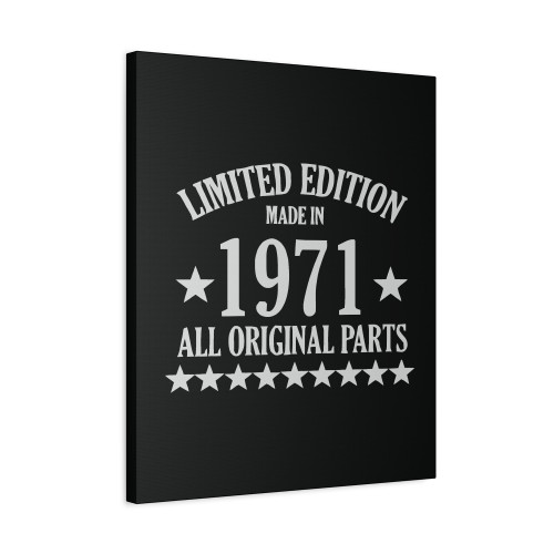 Limite Edition 1971 All Original Parts Canvas Print Poster