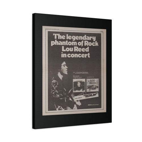 Lou Reed Phantom Of Rock Poster Size Concert Advert 1973 Canvas Print Poster