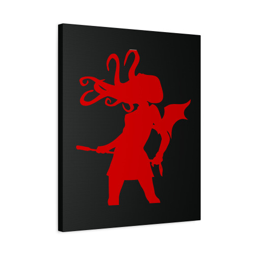 Love Craft Cthulhu Red Canvas Print Poster