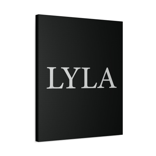 Lyla Name Vintage Retro Canvas Print Poster