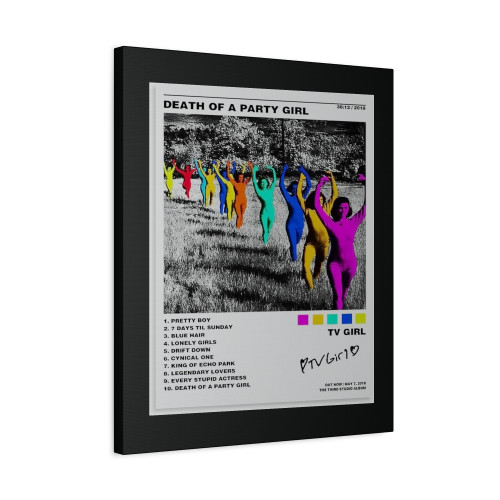 Death Of A Party Girl Band Music Album Poster Canvas Print Poster