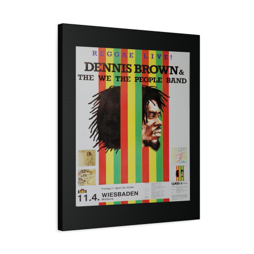 Dennis Brown & Wiesbaden 1980 Canvas Print Poster