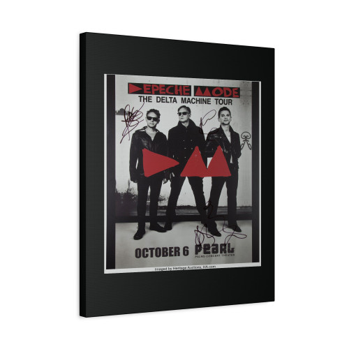 Depeche Mode Signed Tour Canvas Print Poster