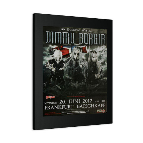 Dimmu Borgir Abrahadabra Frankfurt 2012 Canvas Print Poster