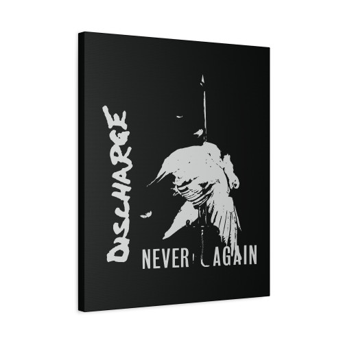 Discharge Never Again Kaos Canvas Print Poster