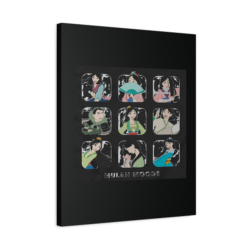 Disney Mulan Moods Cute Face Canvas Print Poster