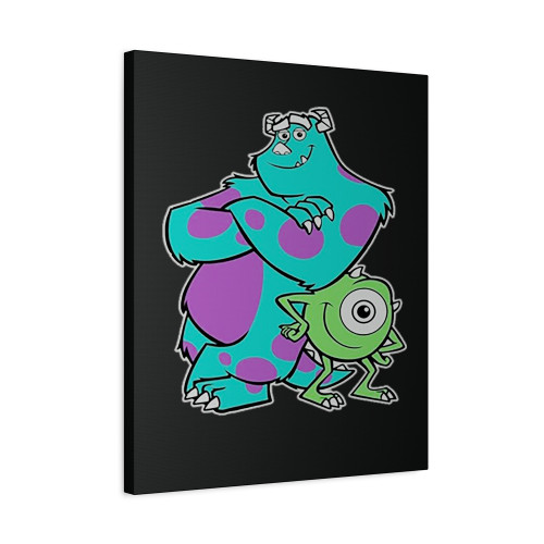 Disney Sulley And Mike Monsters Inc Canvas Print Poster