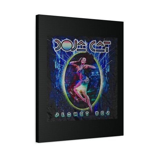 Doja Cat Planet Her Vintage Canvas Print Poster