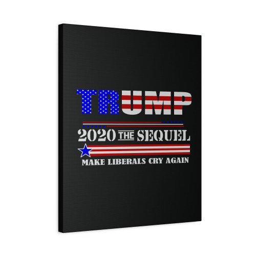 Donald Trump President Funny 2020 Elections Make Liberals Cry Again Canvas Print Poster