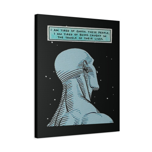 Dr Manhattan Logo Art Canvas Print Poster