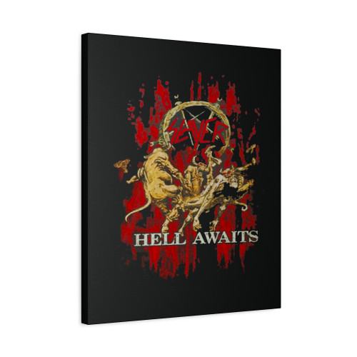 Slayer Hell Awaits Canvas Print Poster