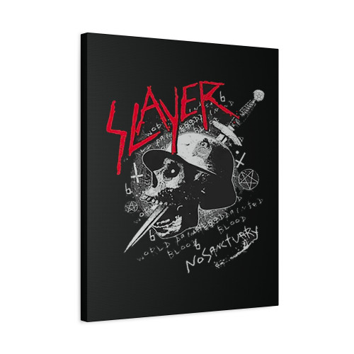 Slayer No Sanctuary World Canvas Print Poster