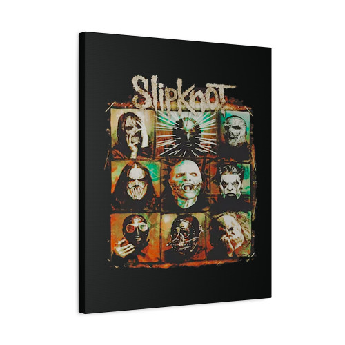Slipknot Logo Masks Canvas Print Poster