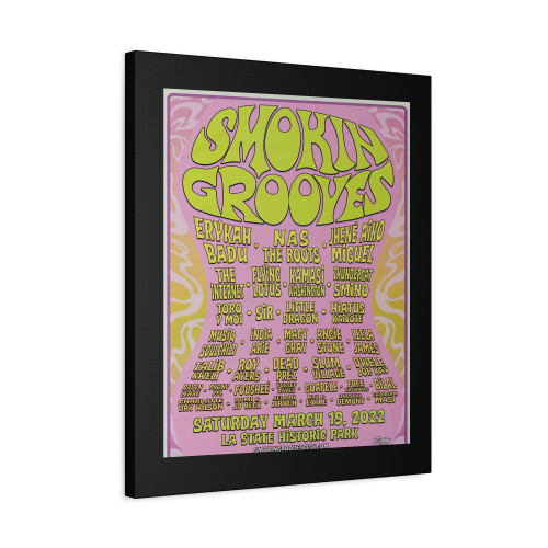 Smokin Grooves Canvas Print Poster