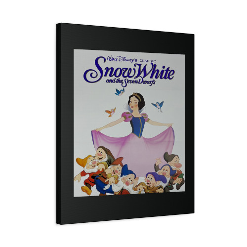 Snow White And The Seven Dwarfs 50Th Anniversary - 1987 One Sheet Movie Poster Canvas Print Poster