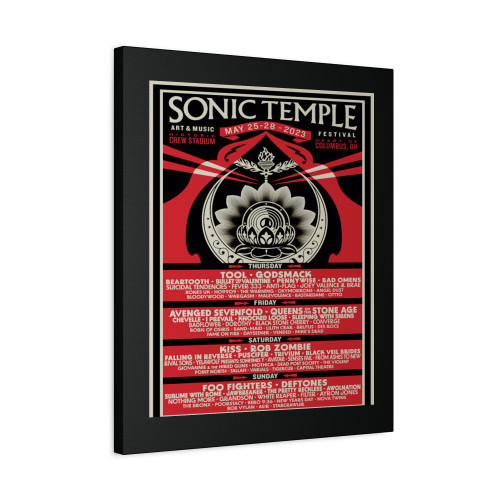 Sonic Temple Arts And Music Festival Canvas Print Poster