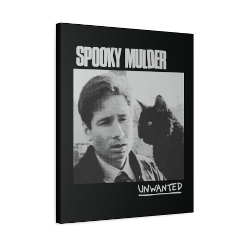 Spooky Mulder Unwanted Files Canvas Print Poster