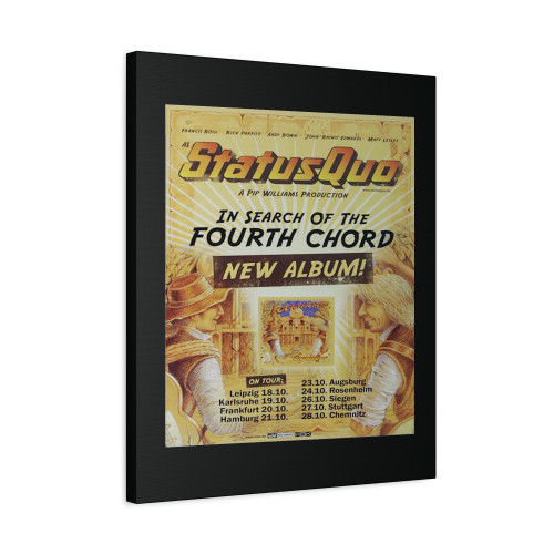 Status Quo Fourth Chord Tour 2007 Canvas Print Poster
