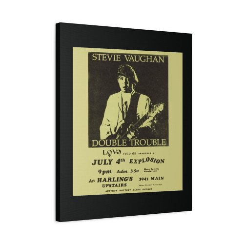 Stevie Ray Vaughan Concert Canvas Print Poster