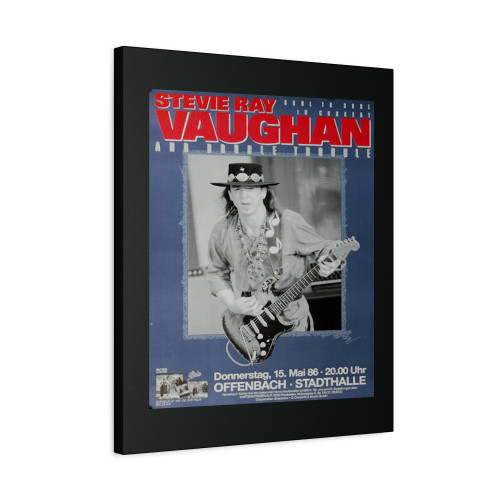Stevie Ray Vaughan Soul To Soul Frankfurt 1986 Canvas Print Poster