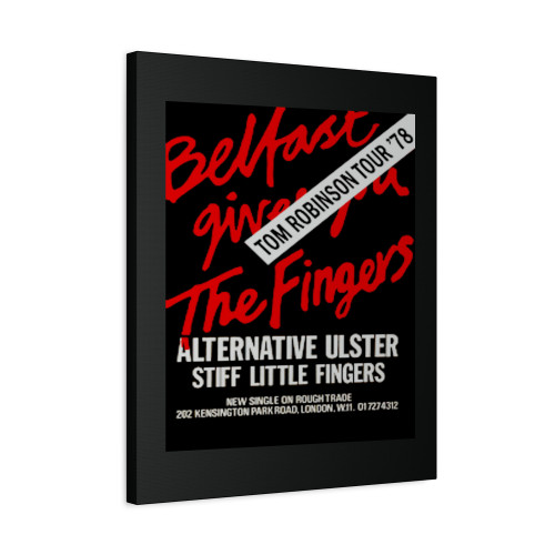 Stiff Little Fingers Tom Robinson Tour 78 Canvas Print Poster