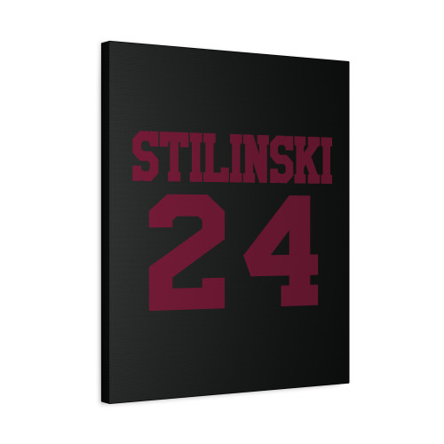 Stilinski 24 Am Maroon Canvas Print Poster