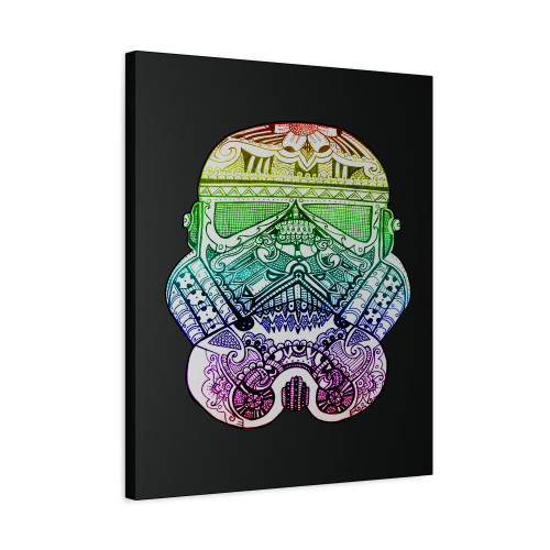 Stormtrooper Sugar Skull Canvas Print Poster