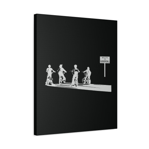 Stranger Things Welcome To Hawkins Canvas Print Poster