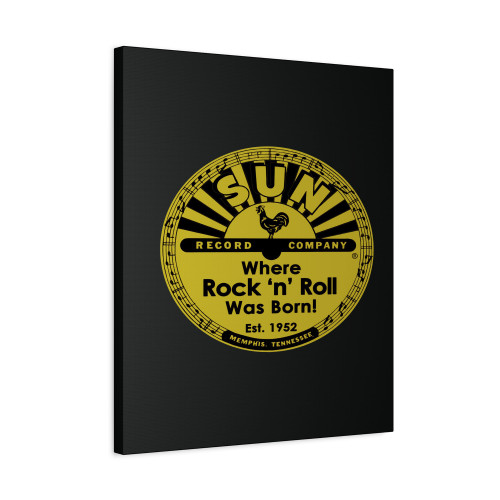 Sun Record Where Rock N Roll Was Born Canvas Print Poster