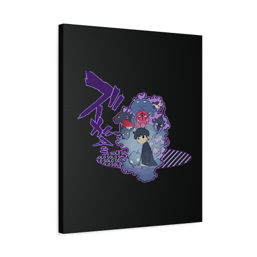 Sung Jin Woo Solo Leveling Chibi Shadows Canvas Print Poster