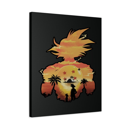Dragon Ball Z Beautiful Sunset Canvas Print Poster