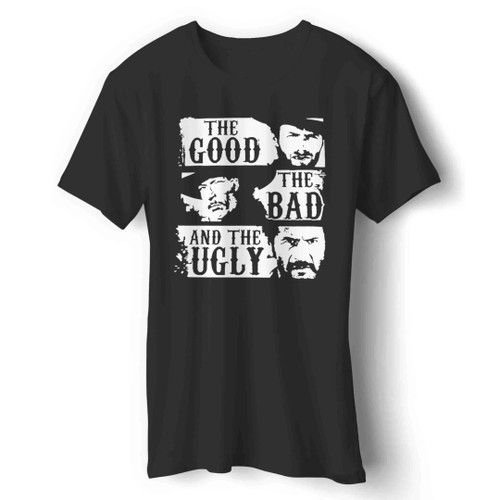 The Good The Bad & The Ugly Spaghetti Western Movie Man's T-Shirt