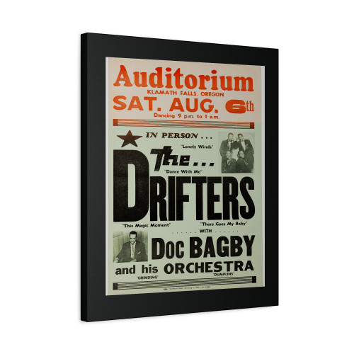 Drifters Klamath Falls Concert Canvas Print Poster