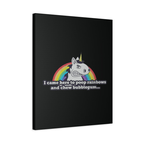 Duke Unicorn Rainbow Poop Canvas Print Poster