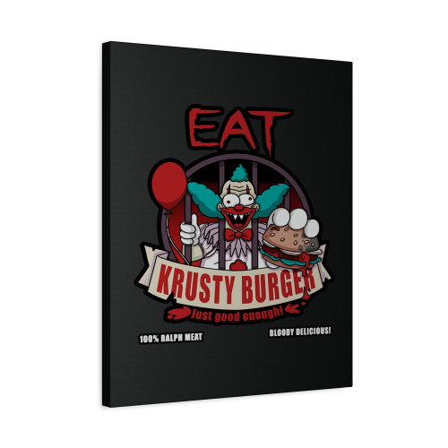 Eat Krusty Burger Canvas Print Poster