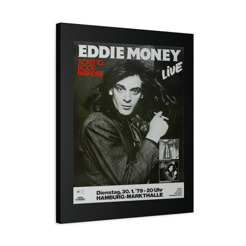 Eddie Money Ticket To Paradise Hamburg 1979 Canvas Print Poster