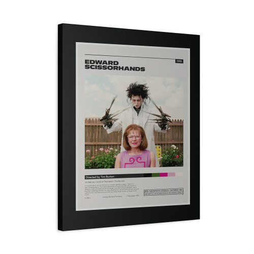 Edward Scissorhander Tim Burton Vintage Movie Poster Canvas Print Poster Edward Scissorhander Tim Burton Vintage Movie Poster Canvas Print Poster