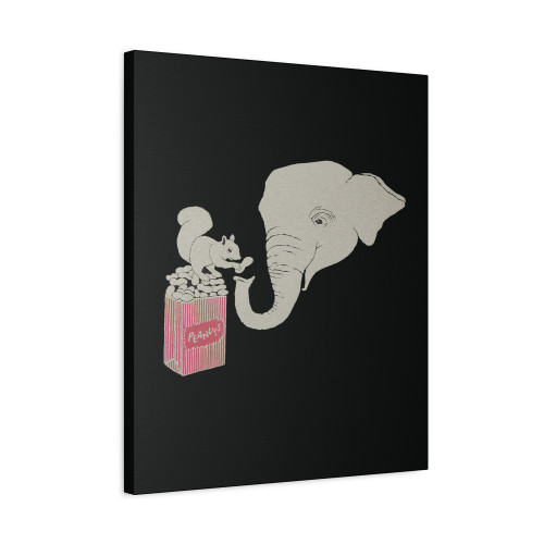 Elephant And Squirrel Canvas Print Poster Elephant And Squirrel Canvas Print Poster