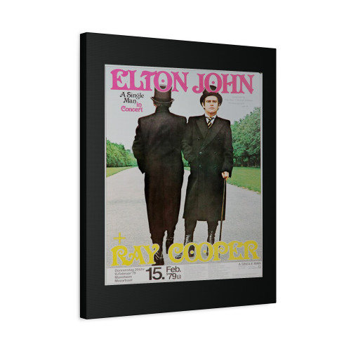 Elton John Mannheim 1979 Canvas Print Poster