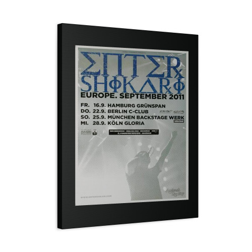 Enter Shikari Planet Earth Tour 2011 Canvas Print Poster