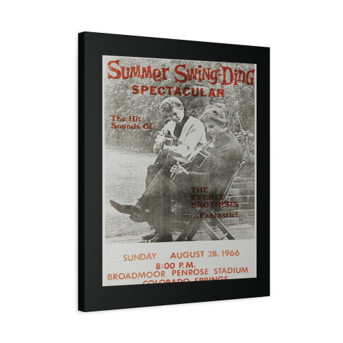Everly Brothers Summer Swing Ding Spectacular Concert Canvas Print Poster