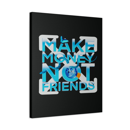 Make Money Not Friends Jordan 1 Retro Canvas Print Poster