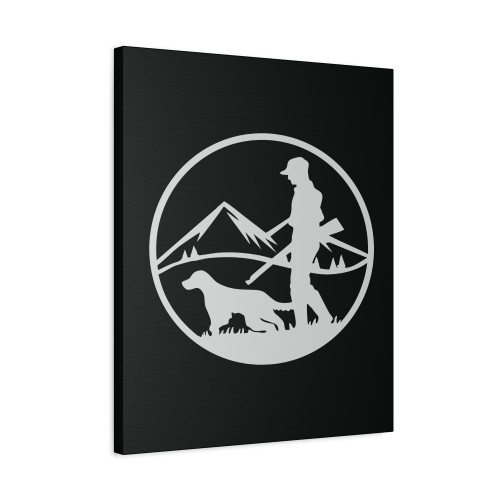 Man And His Dog Canvas Print Poster