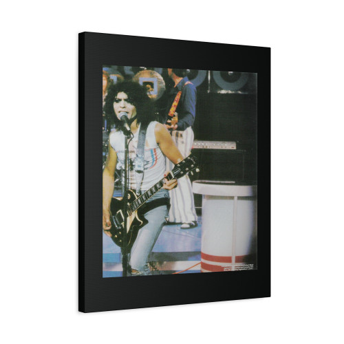 Marc Bolan T Rex And Gibson Guitar Magazine Photo Canvas Print Poster
