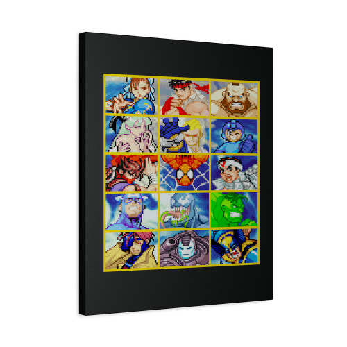 Marvel Vs Capcom Character Select Canvas Print Poster