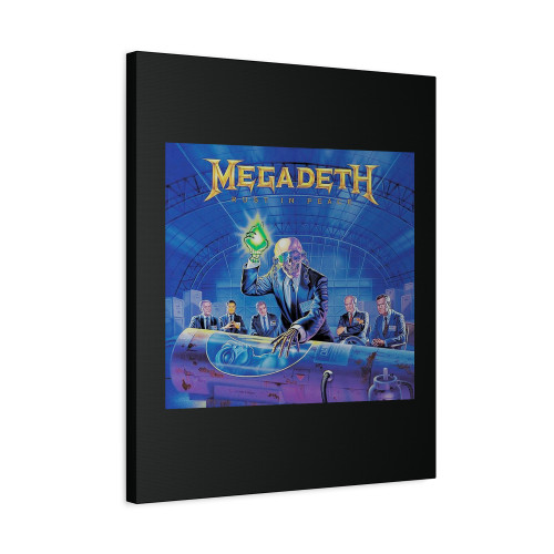 Megadeth Rust In Peace Black Canvas Print Poster